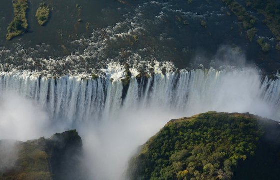 Водопад Виктория обмелел до рекордного уровня
