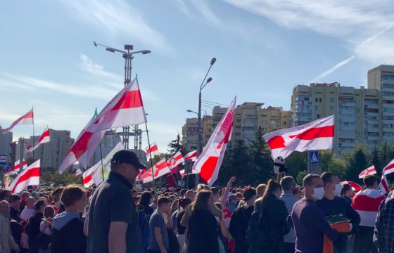 «Народный ультиматум»: в центре Минска проходит марш (Видео)
